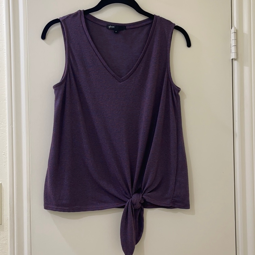 Navy and Maroon Tank Top